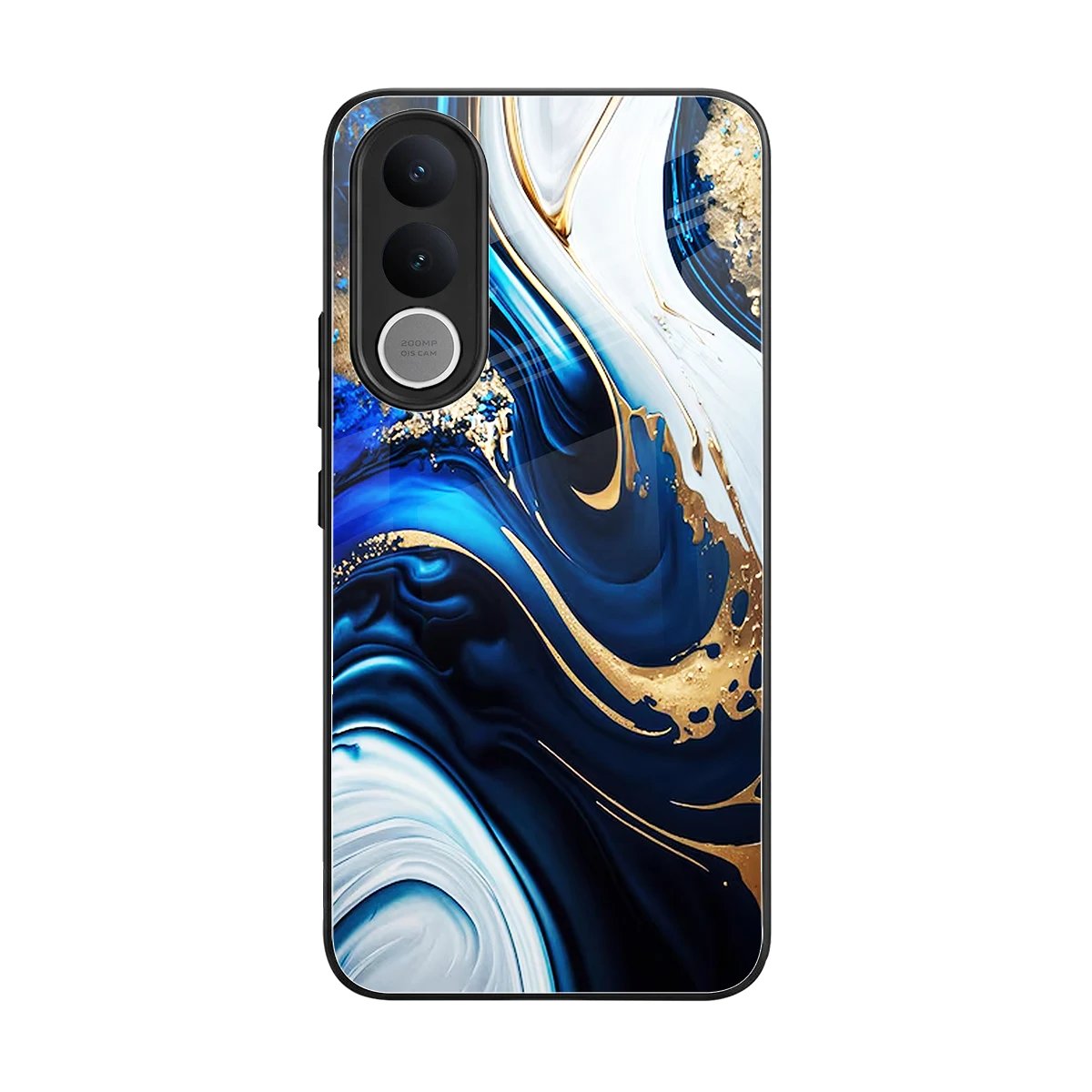 Arctic Flow back phone cover | glass case for vivo v70 fe