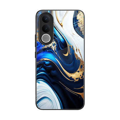 Arctic Flow back phone cover | glass case for vivo v70 fe