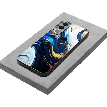 Arctic Flow stylish phone case for vivo v70 fe | glossy glass and slim fit