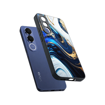 Arctic Flow sleek vivo v70 fe cover with tempered glass back and TPU edges