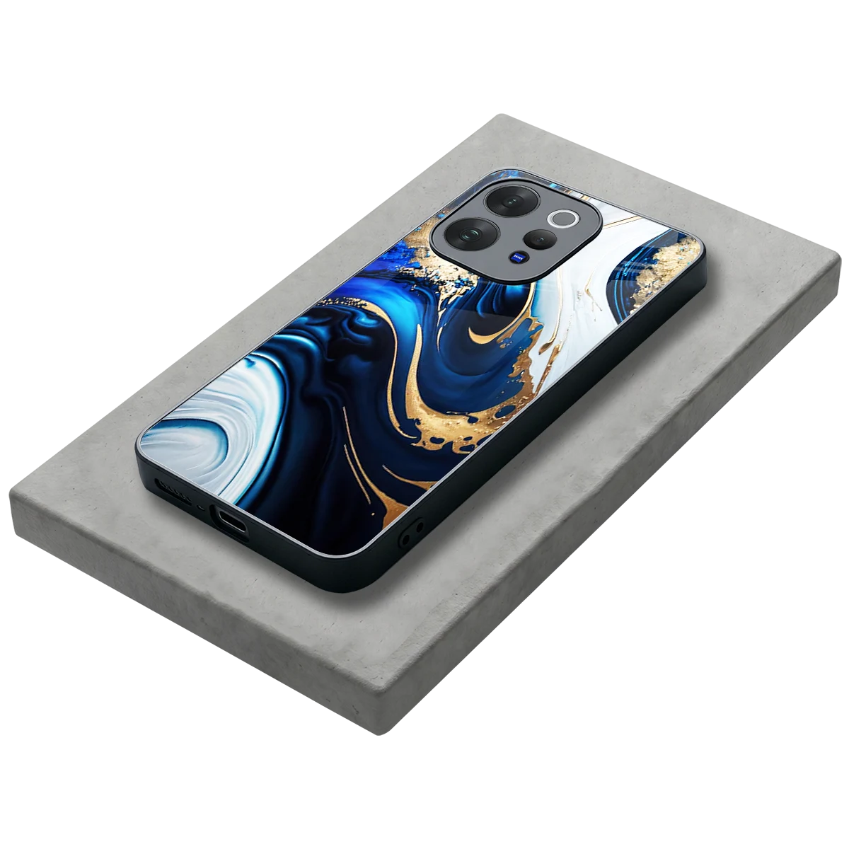 Arctic Flow stylish phone case for vivo v70 elite | glossy glass and slim fit