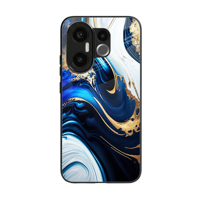 Arctic Flow back phone cover | glass case for vivo x200 fe