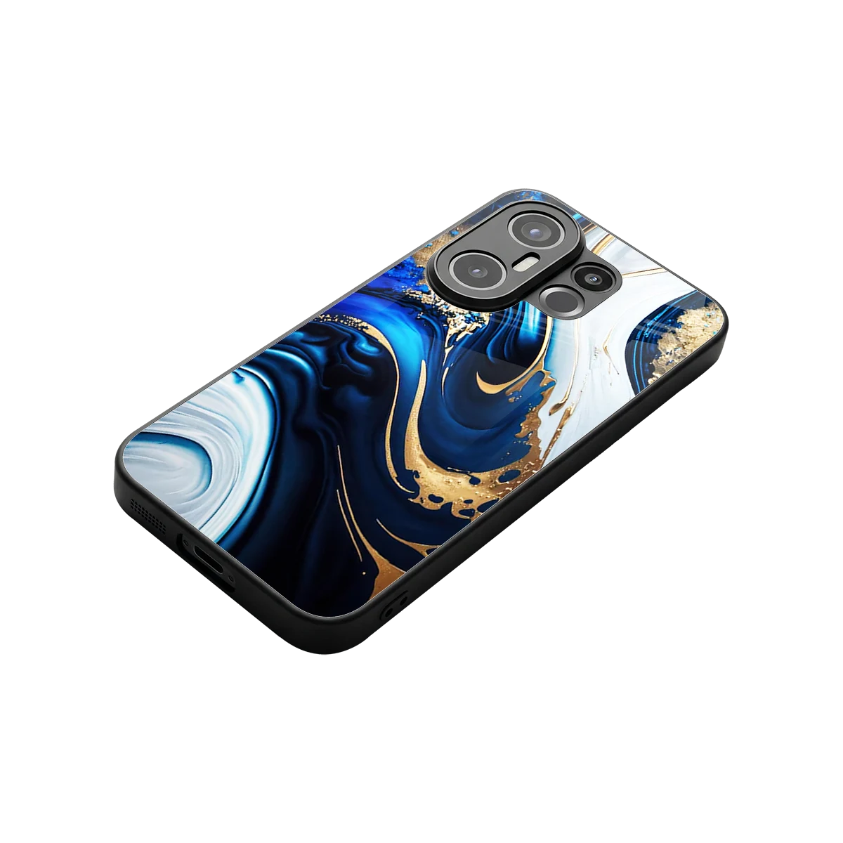 Arctic Flow stylish phone case for vivo x200 fe | glossy glass and slim fit