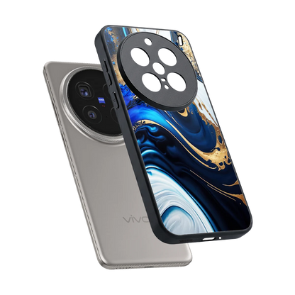 Arctic Flow sleek vivo x200 pro cover with tempered glass back and TPU edges