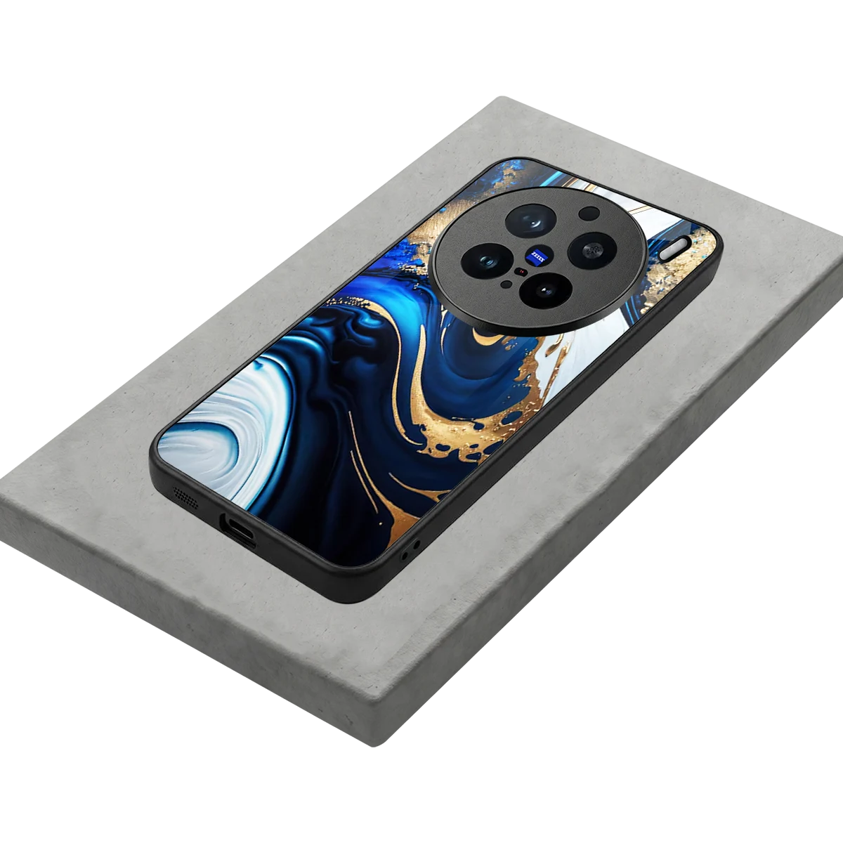 Arctic Flow stylish phone case for vivo x200 pro | glossy glass and slim fit