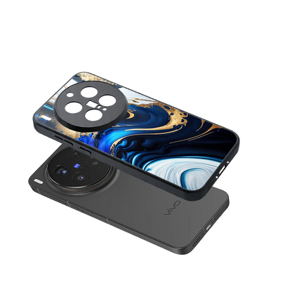Arctic Flow sleek vivo x300 pro cover with tempered glass back and TPU edges