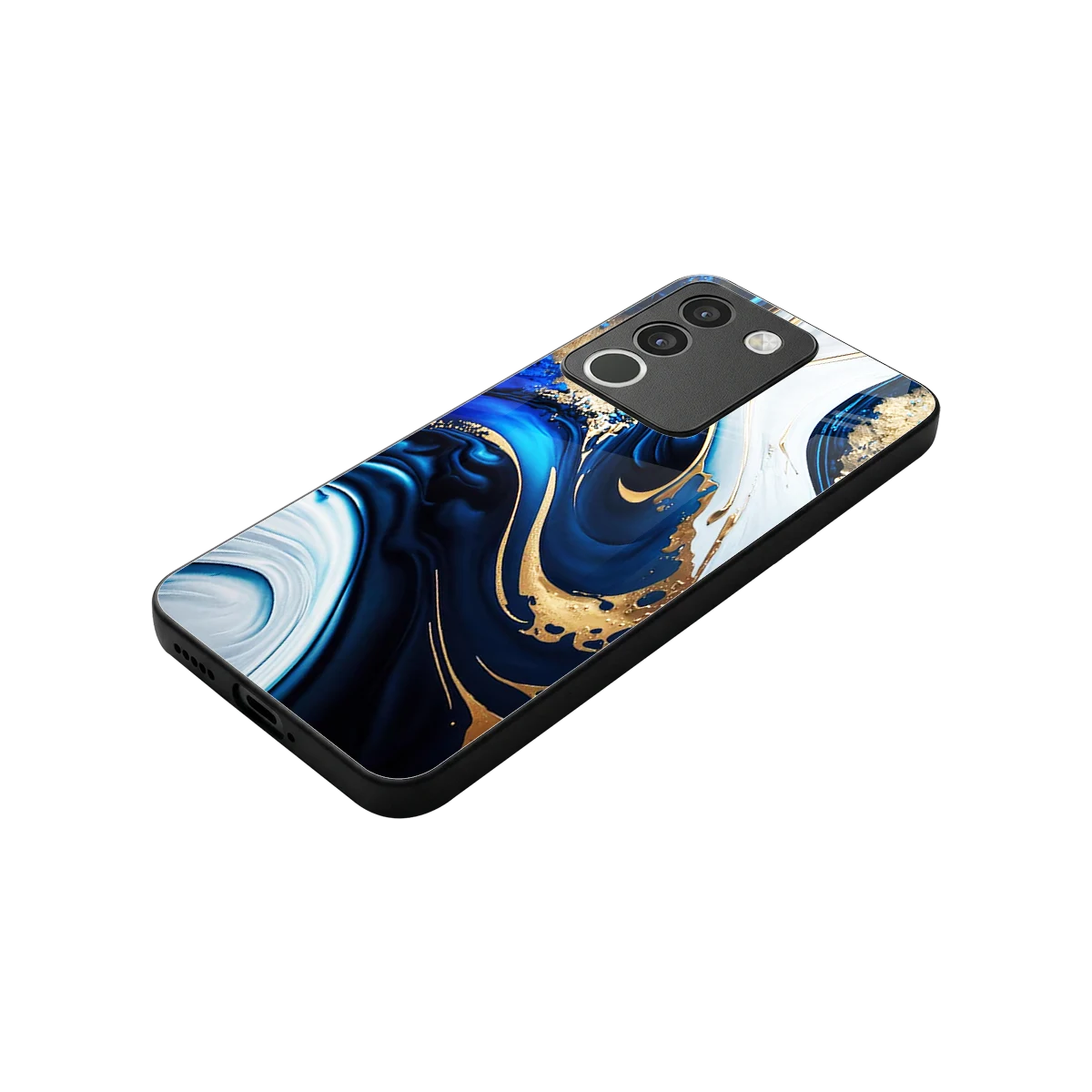 Arctic Flow stylish phone case for vivo y200 5g | glossy glass and slim fit