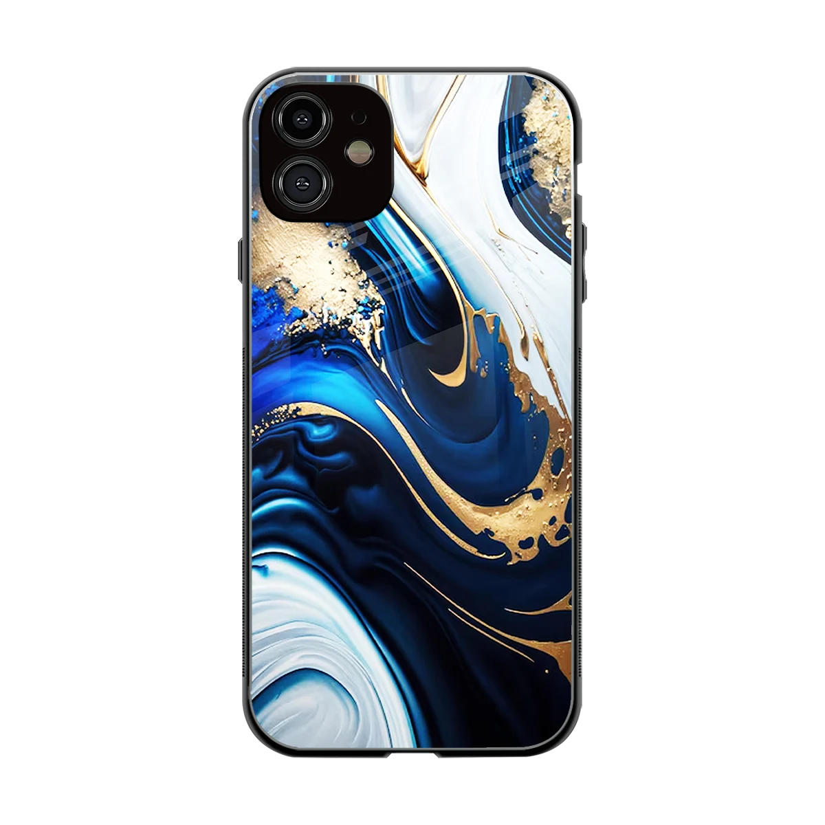 Arctic Flow back phone cover | glass case for iphone 12