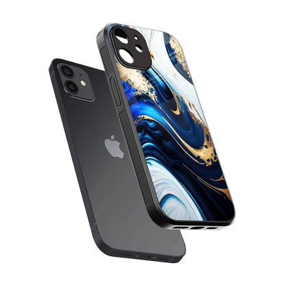 Arctic Flow sleek iphone 12 cover with tempered glass back and TPU edges