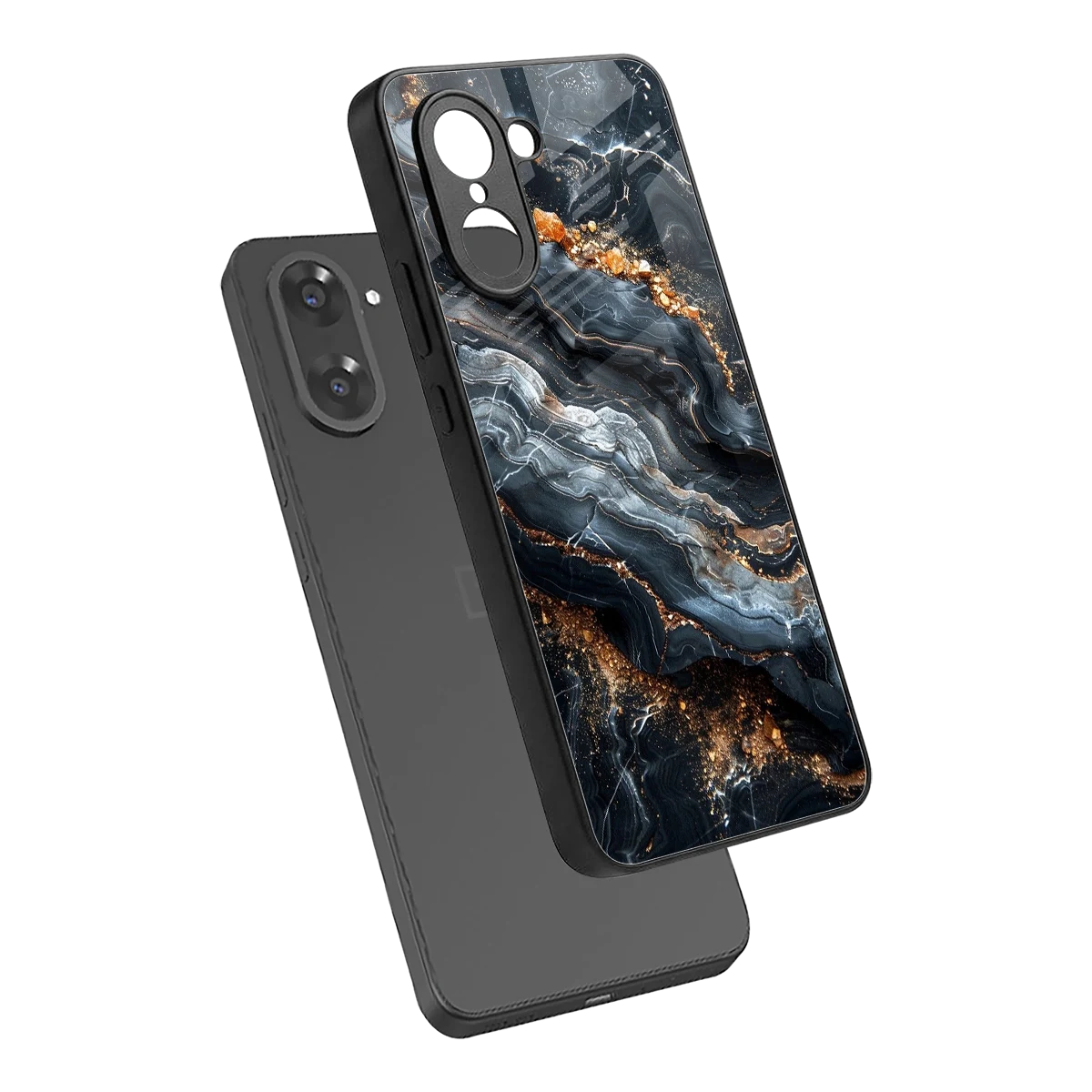 Arctic Stone sleek oneplus nord ce5 5g cover with tempered glass back and TPU edges
