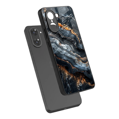 Arctic Stone sleek oneplus nord ce5 5g cover with tempered glass back and TPU edges