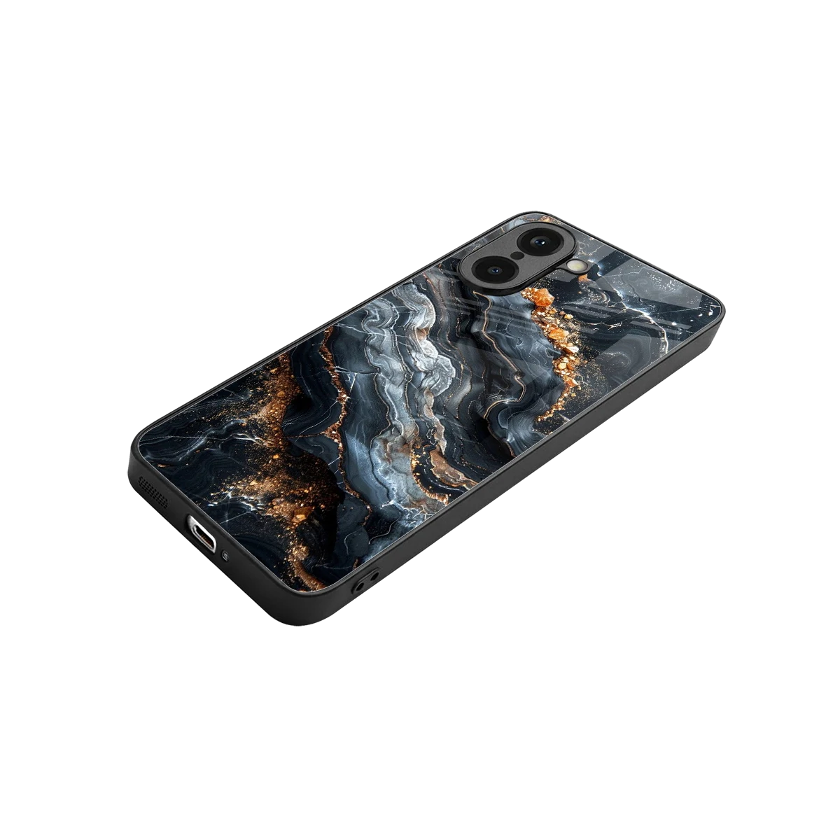 Arctic Stone stylish phone case for oneplus nord ce5 5g | glossy glass and slim fit