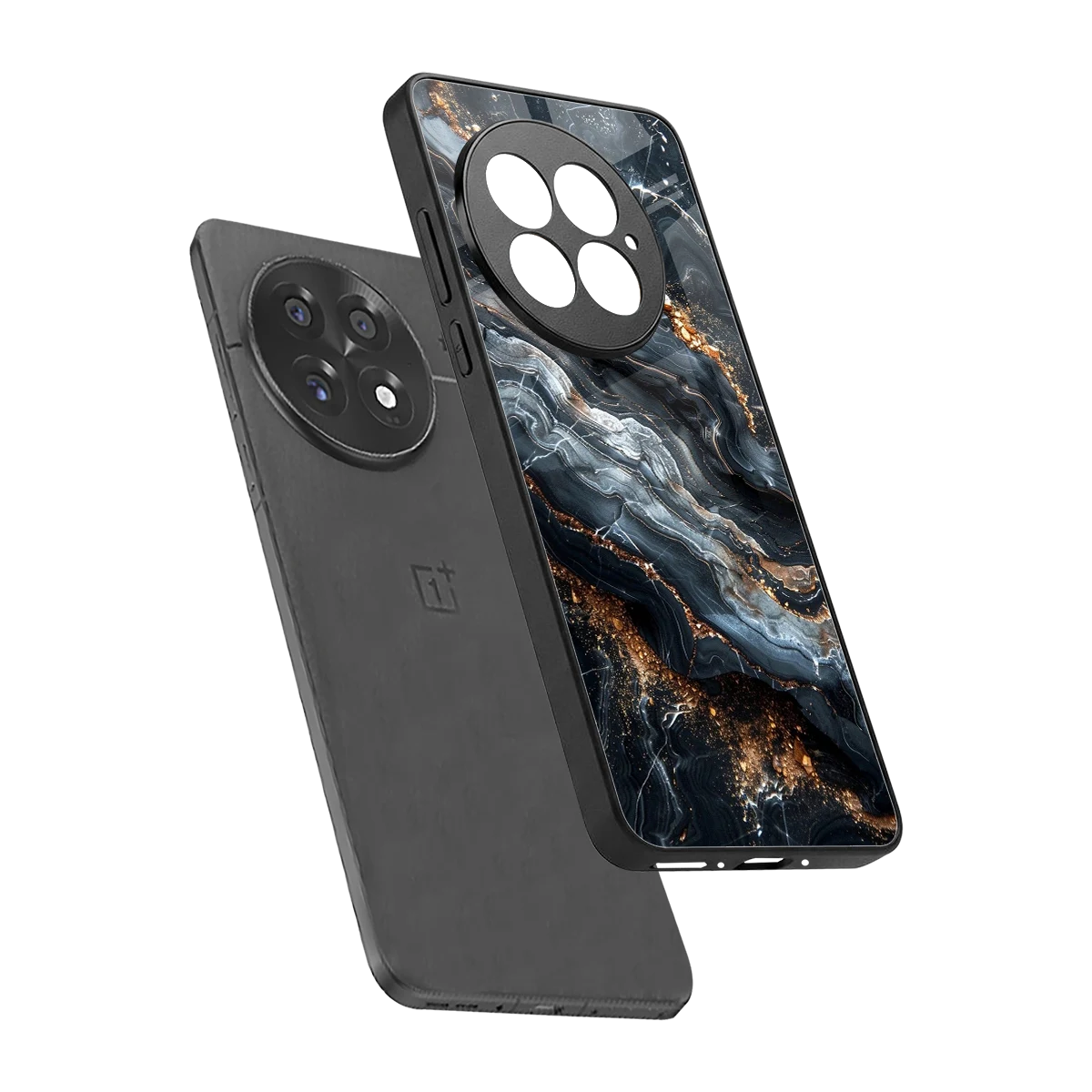 Arctic Stone sleek oneplus 13 cover with tempered glass back and TPU edges