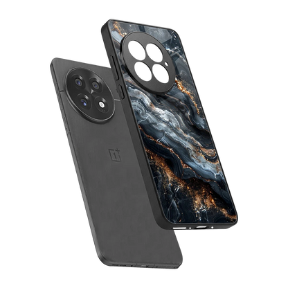 Arctic Stone sleek oneplus 13 cover with tempered glass back and TPU edges