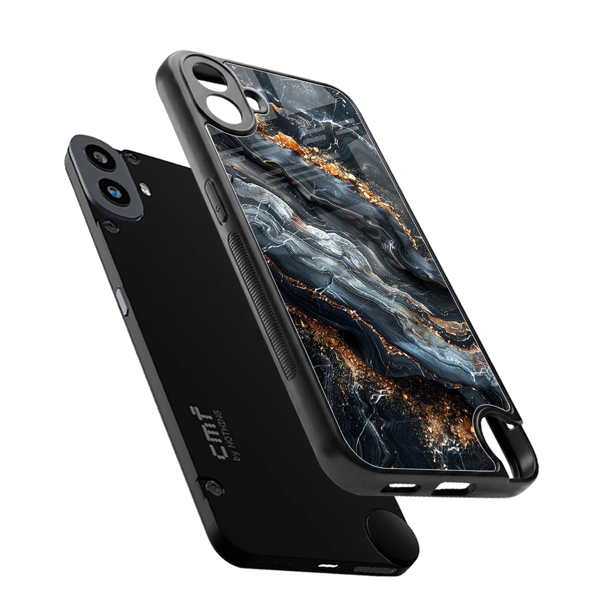 Arctic Stone sleek cmf nothing phone 1 cover with tempered glass back and TPU edges