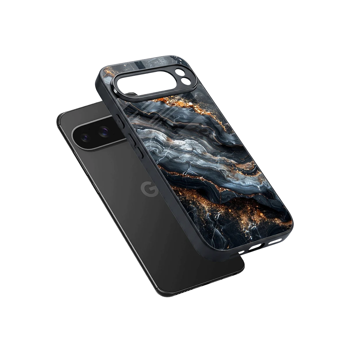 Arctic Stone sleek google pixel 10 pro xl cover with tempered glass back and TPU edges