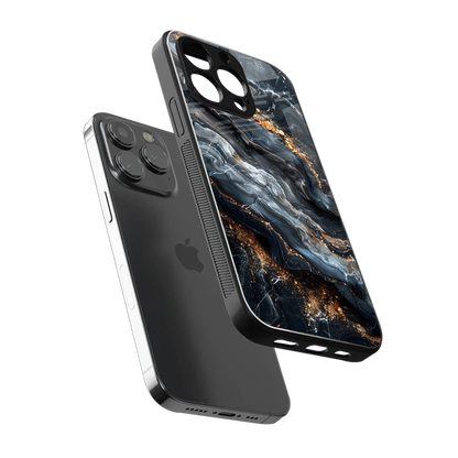 Arctic Stone sleek iphone 14 pro max cover with tempered glass back and TPU edges