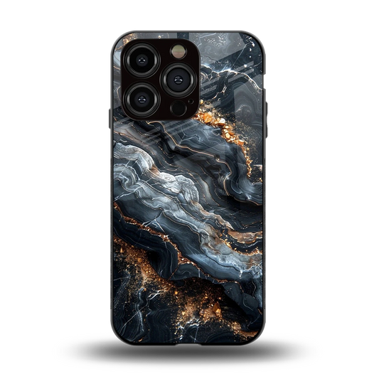 Arctic Stone back phone cover | glass case for iphone 13 pro
