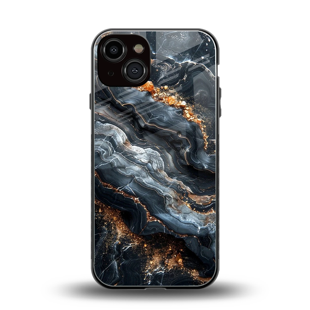 Arctic Stone back phone cover | glass case for iphone 13