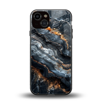 Arctic Stone back phone cover | glass case for iphone 13