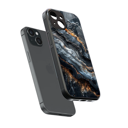 Arctic Stone sleek iphone 13 cover with tempered glass back and TPU edges
