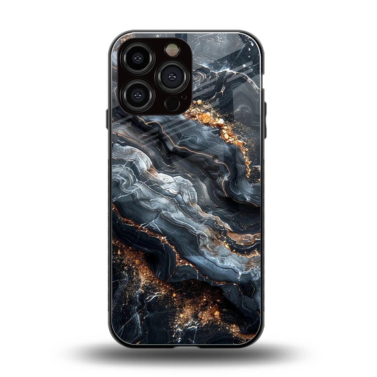 Arctic Stone back phone cover | glass case for iphone 15 pro max