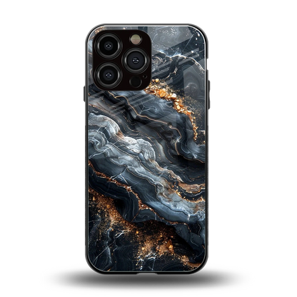 Arctic Stone back phone cover | glass case for iphone 15 pro max