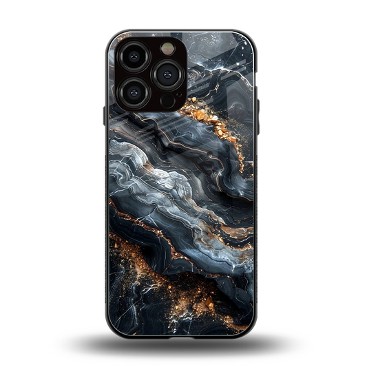 Arctic Stone back phone cover | glass case for iphone 15 pro max
