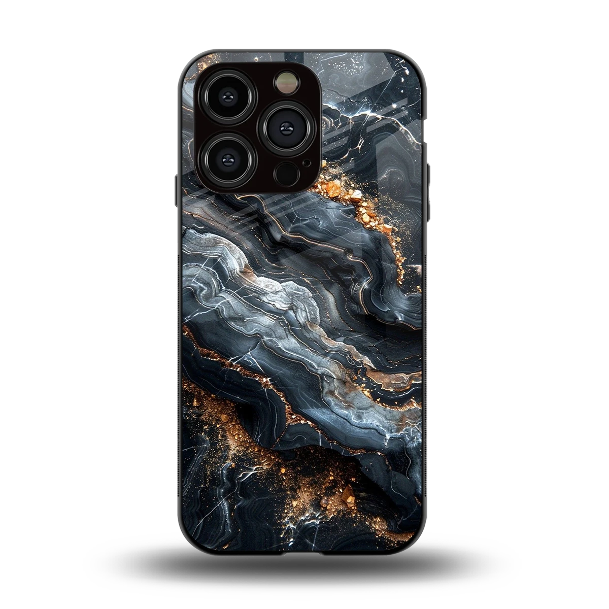 Arctic Stone back phone cover | glass case for iphone 15 pro