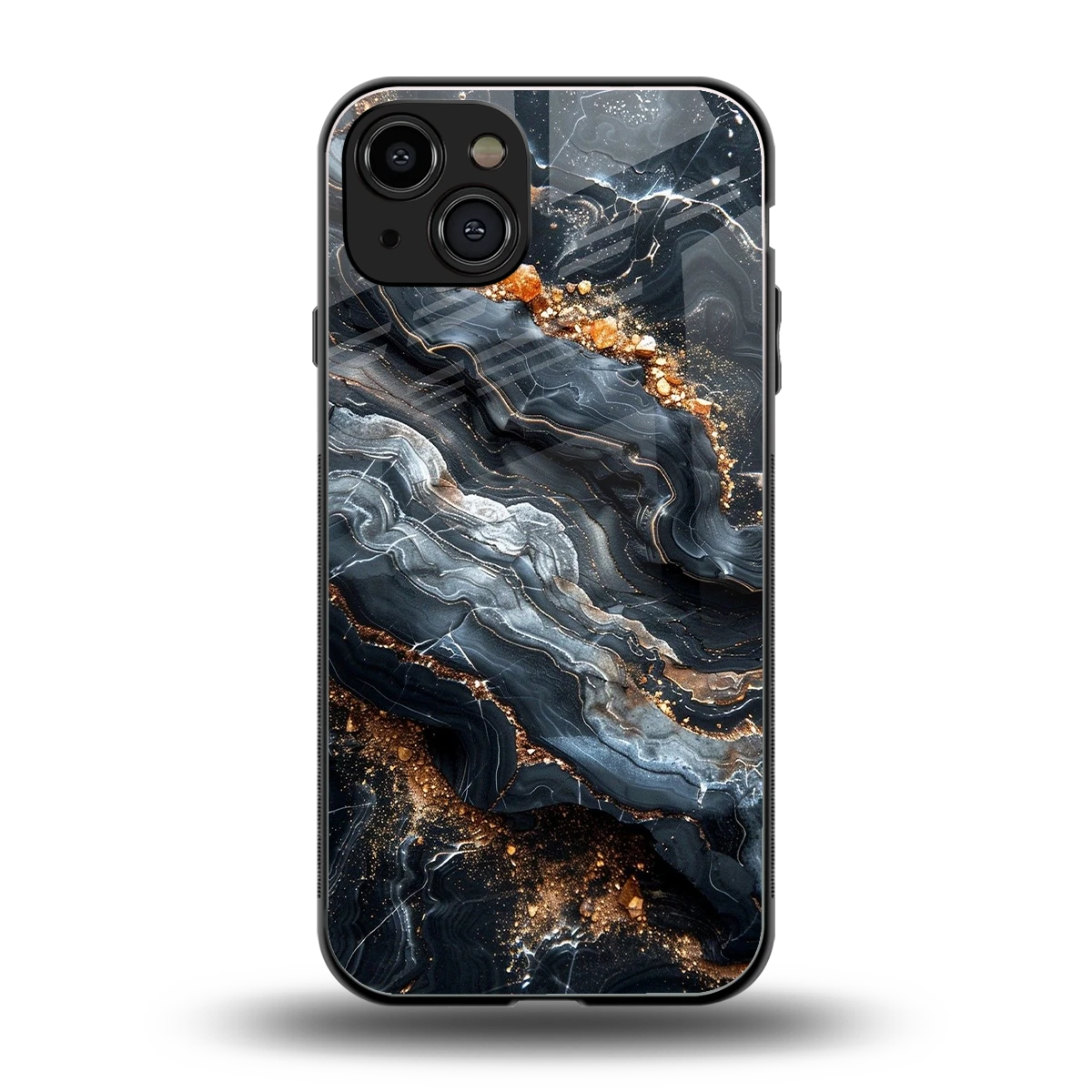 Arctic Stone back phone cover | glass case for iphone 15