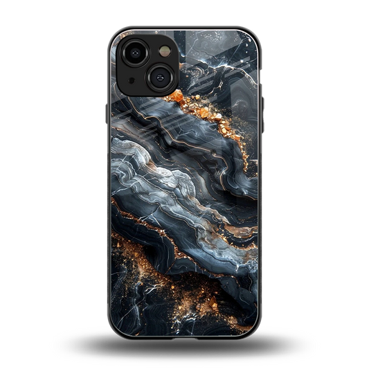 Arctic Stone back phone cover | glass case for iphone 15