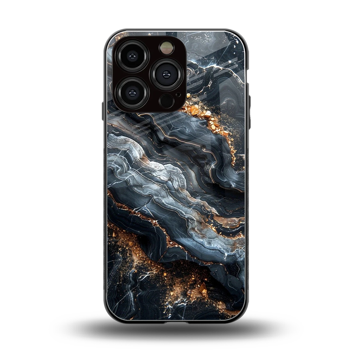 Arctic Stone back phone cover | glass case for iphone 16 pro