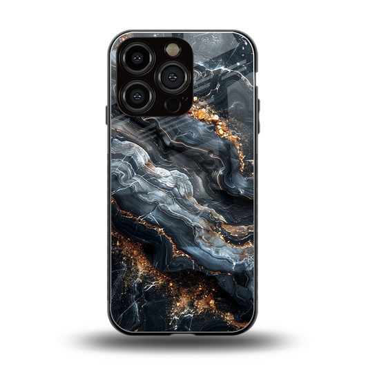 Arctic Stone back phone cover | glass case for iphone 16 pro