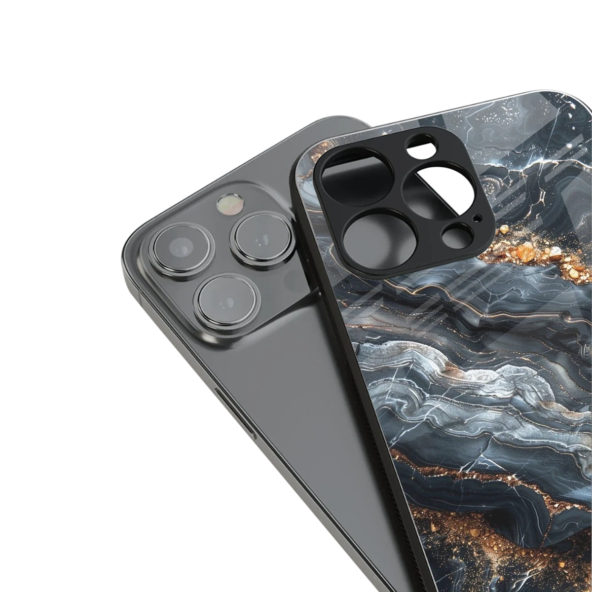 Arctic Stone stylish phone case for iphone 14 plus | glossy glass and slim fit