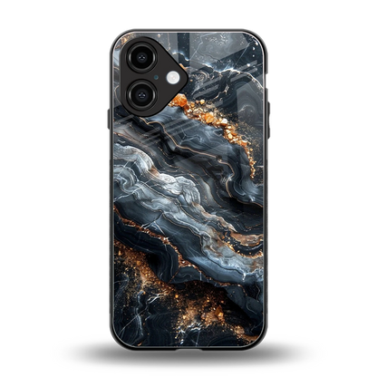 Arctic Stone back phone cover | glass case for iphone 16