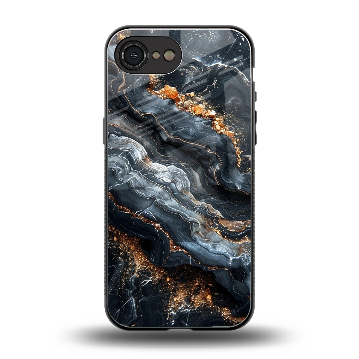 Arctic Stone back phone cover | glass case for iphone 16e