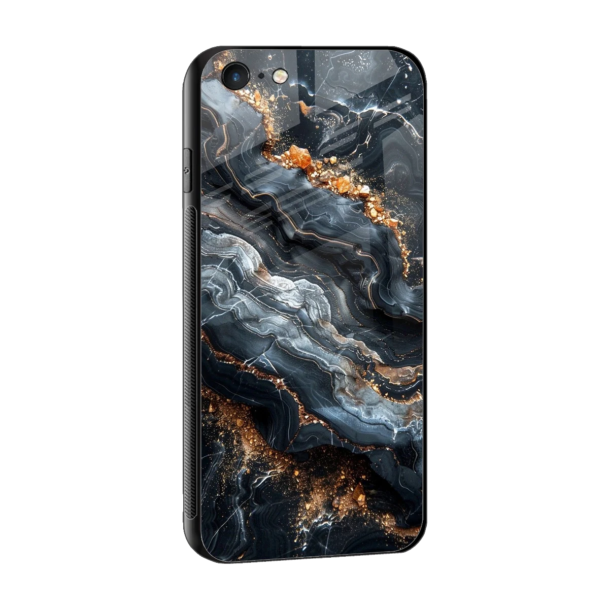 Arctic Stone sleek iphone 6s plus cover with tempered glass back and TPU edges