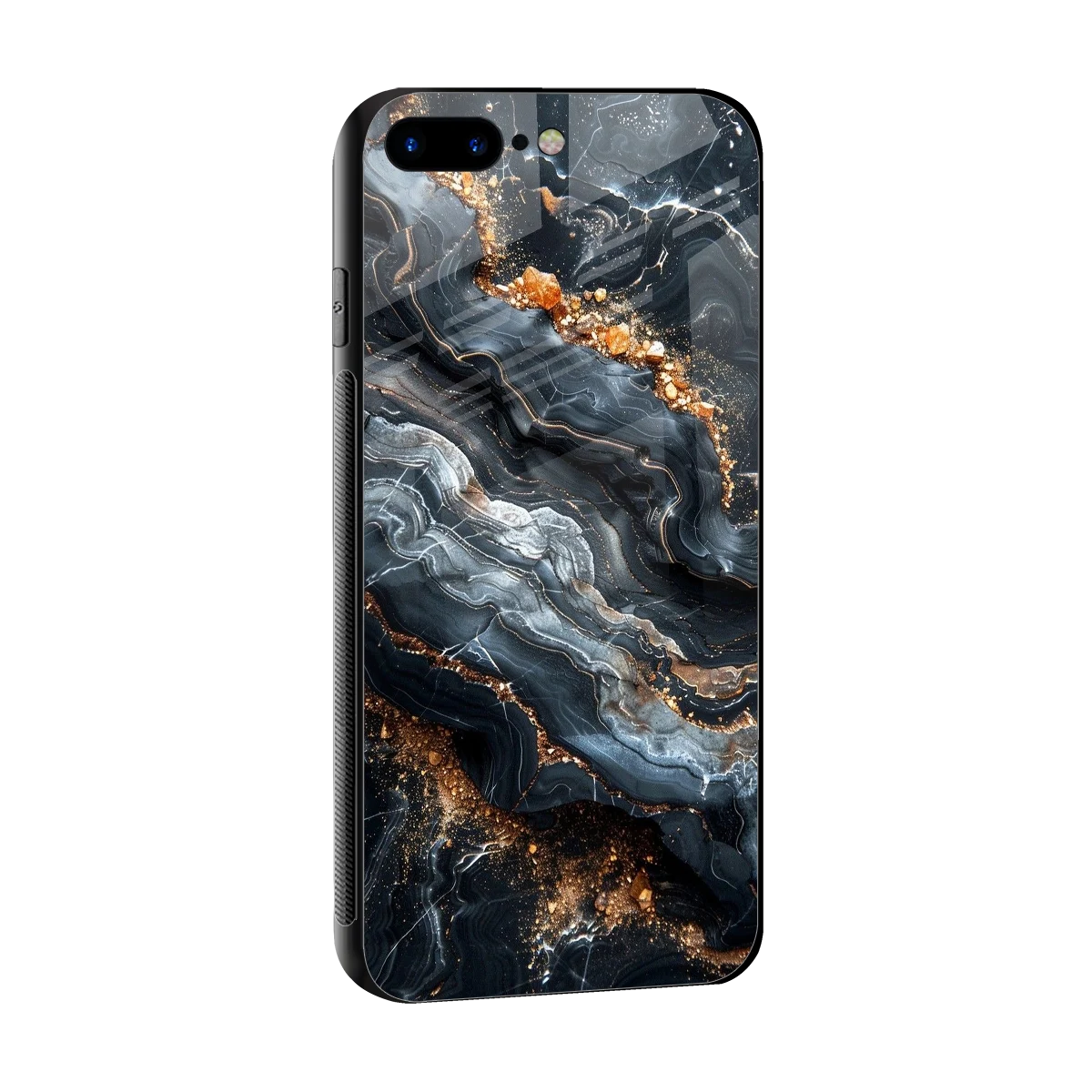 Arctic Stone sleek iphone 8 plus cover with tempered glass back and TPU edges