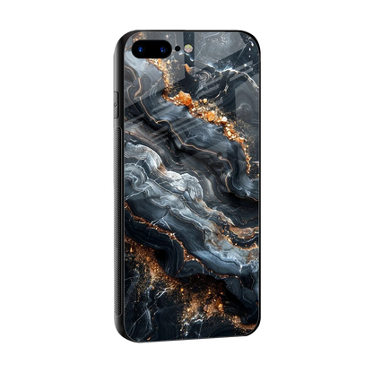 Arctic Stone sleek iphone 8 plus cover with tempered glass back and TPU edges