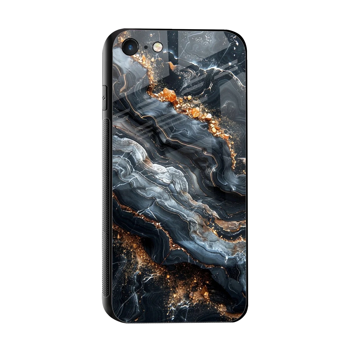 Arctic Stone sleek iphone 7 cover with tempered glass back and TPU edges