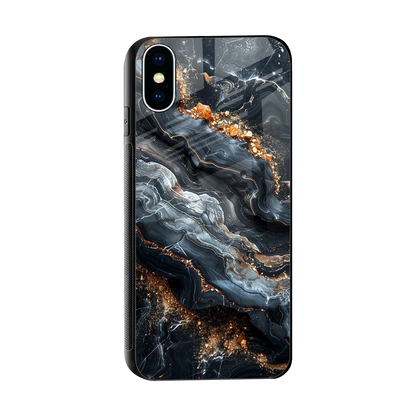 Arctic Stone sleek iphone x cover with tempered glass back and TPU edges