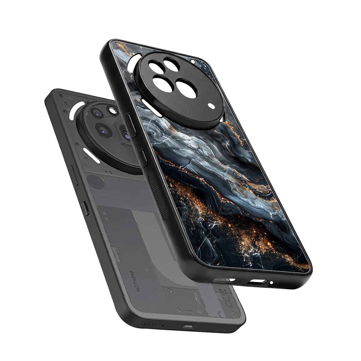 Arctic Stone sleek nothing phone 3a pro cover with tempered glass back and TPU edges