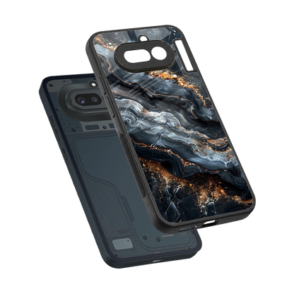Arctic Stone sleek nothing phone 4a cover with tempered glass back and TPU edges