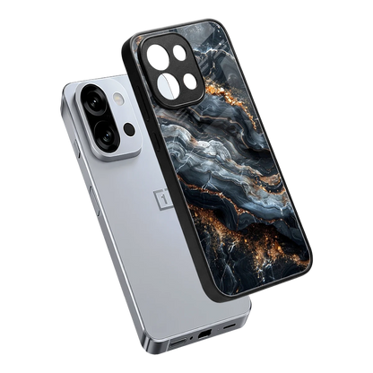 Arctic Stone sleek oneplus 13s cover with tempered glass back and TPU edges