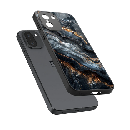 Arctic Stone sleek oneplus 15r cover with tempered glass back and TPU edges