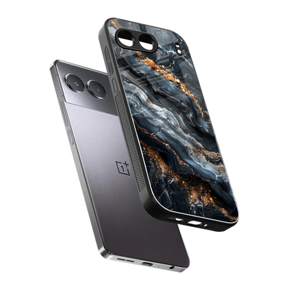 Arctic Stone sleek oneplus nord 4 cover with tempered glass back and TPU edges