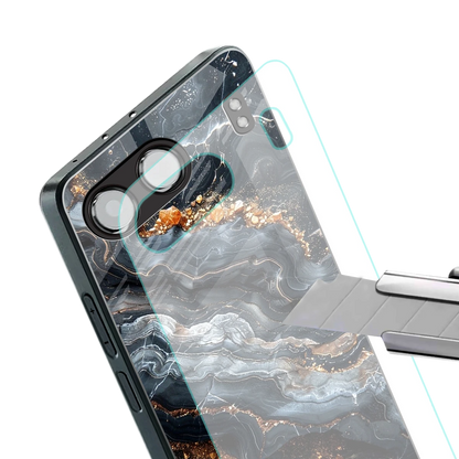 Arctic Stone stylish phone case for oneplus nord 4 | glossy glass and slim fit