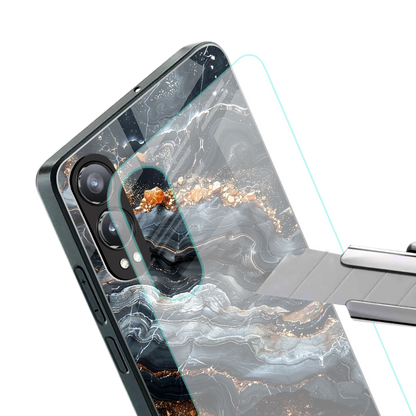 Arctic Stone stylish phone case for oneplus nord ce 4 lite | glossy glass and slim fit