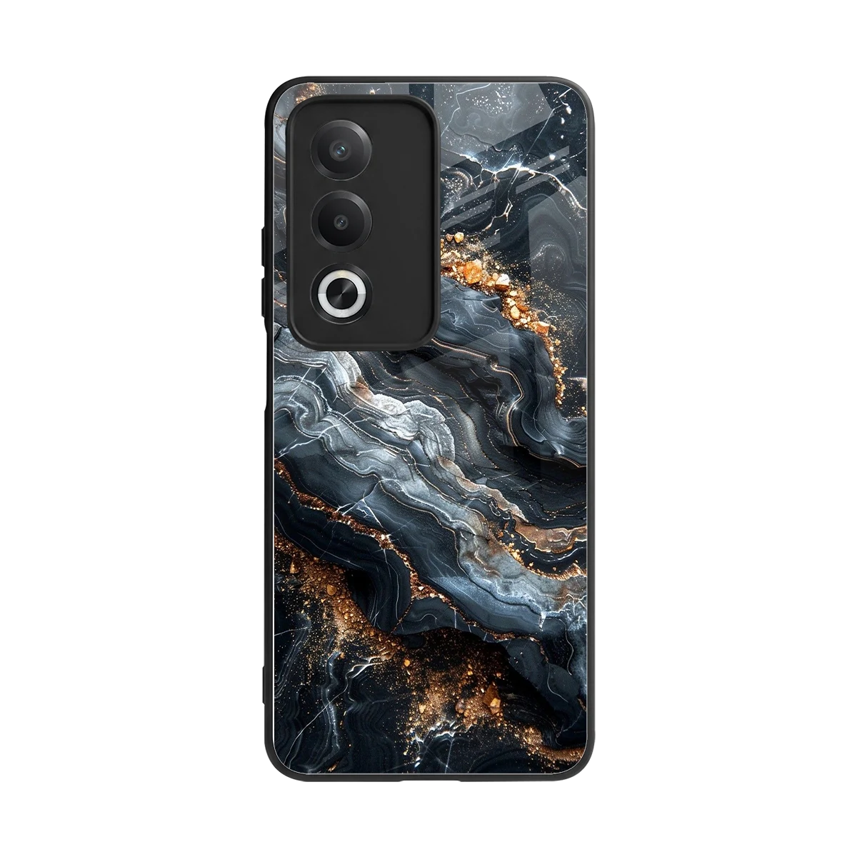 Arctic Stone back phone cover | glass case for oppo a3 pro