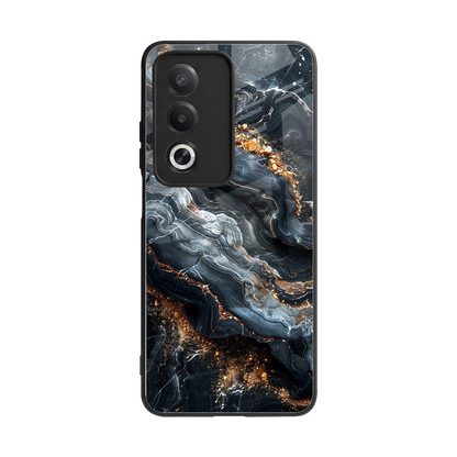 Arctic Stone back phone cover | glass case for oppo a3 pro